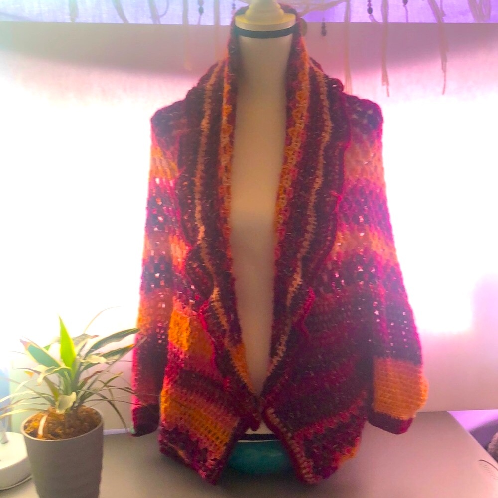 GRANNY SQUARE SHRUG🌸🌺🌸🌺